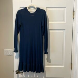 Loft navy knit sweater dress